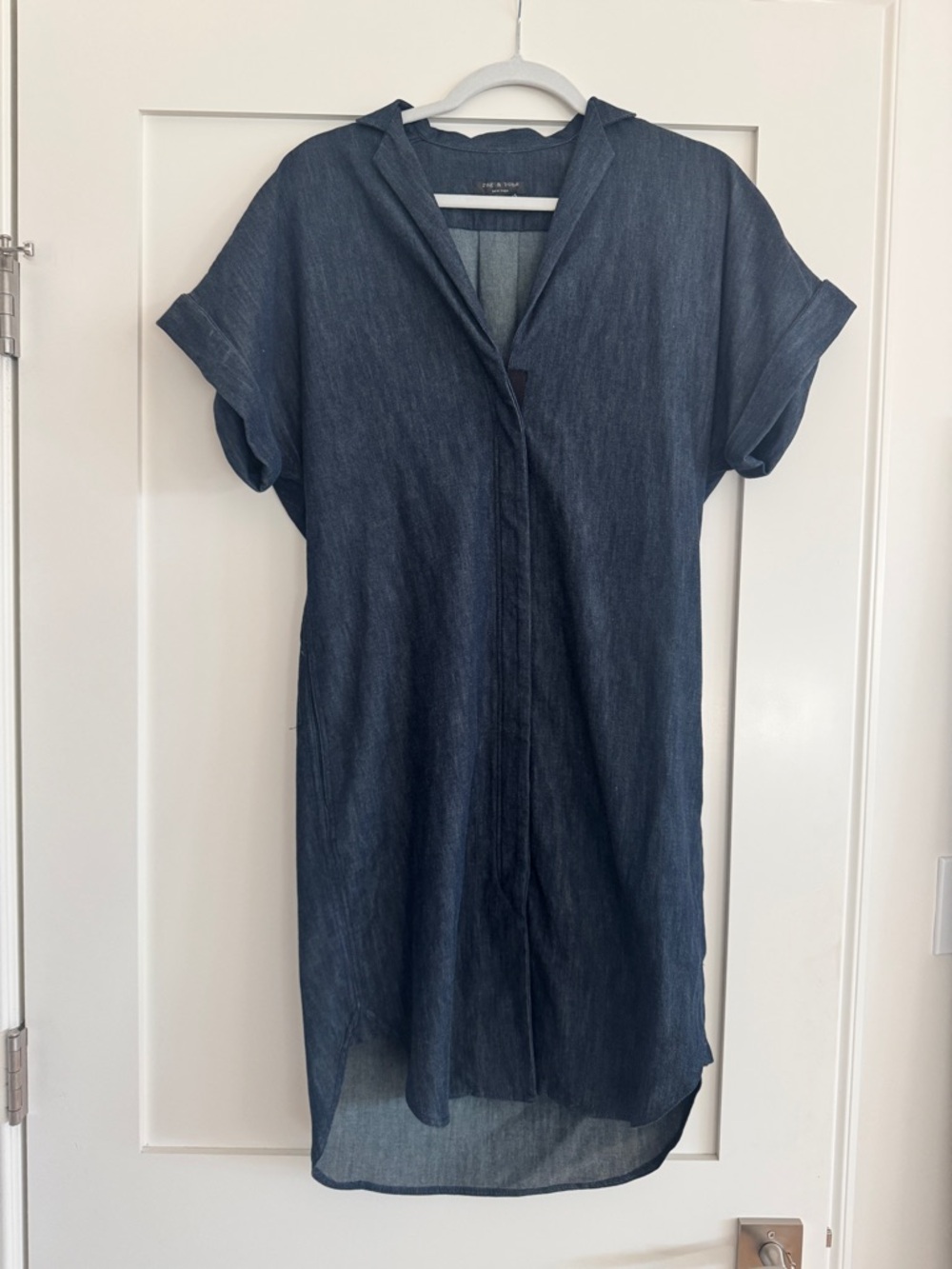 Rag & bone Navy Denim Tunic Shirt Dress. Size 6.